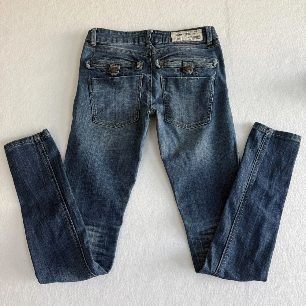 Jimmy Taverniti Vintage Skinny Jeans Air Womens Anti-Exposure 27 Blue 55-J-498-5